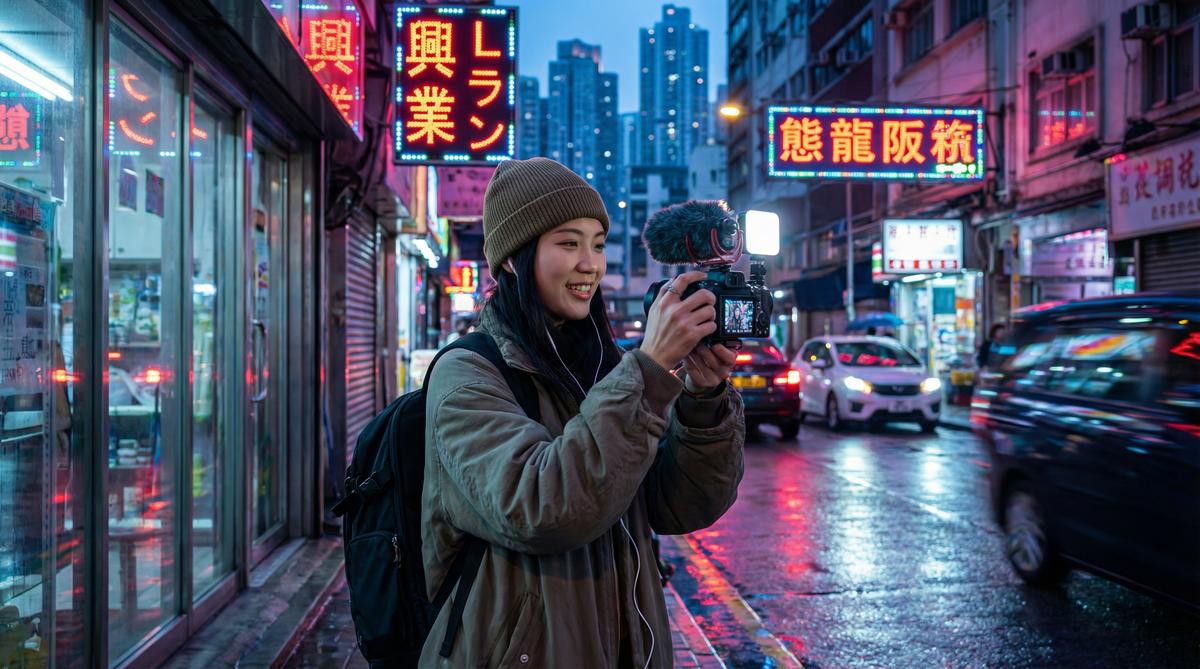 探花城市夜景短视频